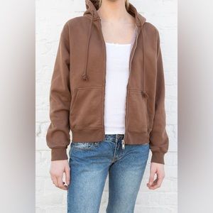 Brown Brandy Melville Christy hoodie, like new